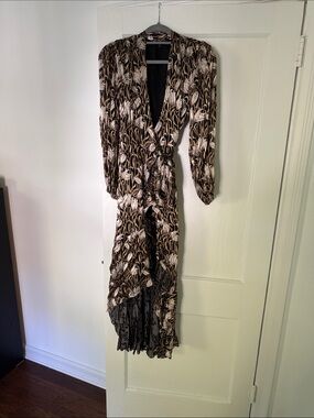 Banana Republic Floral High-Low Wrap Dress